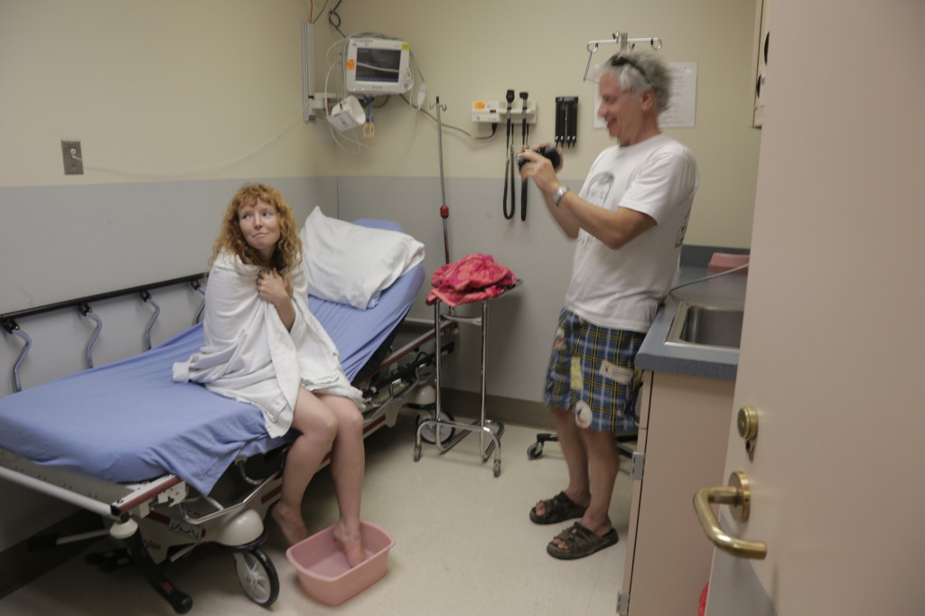 Director Pirro and actress Stef Dawson make the best out of a bad situation by adding production value to the film.  Stef was actually in a real Emergency Room being treated for a Stingray sting that happened earlier in the day.