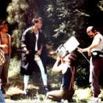 Mark Pirro shooting the mountain man scene from his 1988 comedy Curse of the Queerwolf