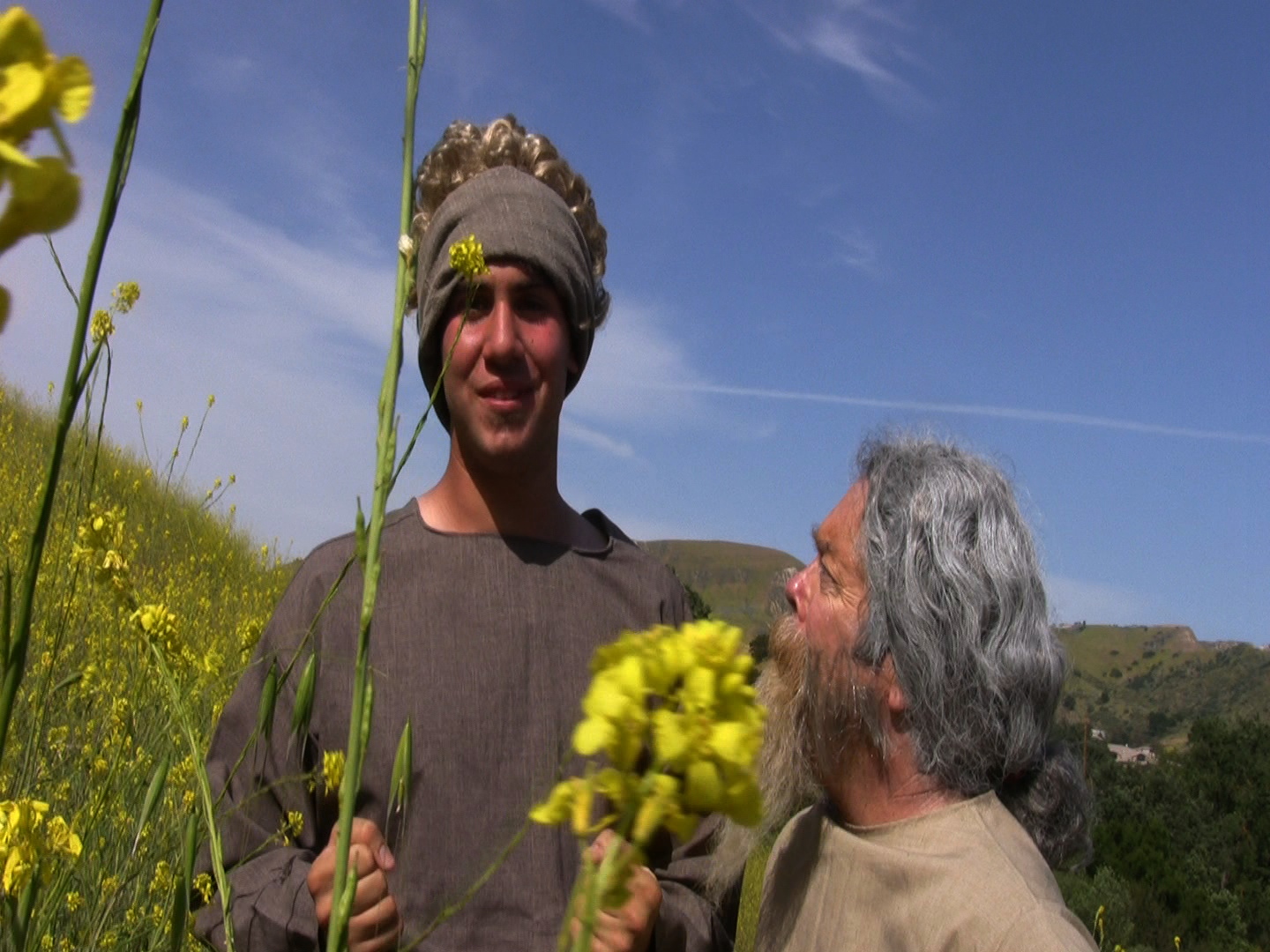 Scott MacLachlan and John Armstrong as Abraham and Isaac in Pirromount's 2009 comedy "The God Complex."