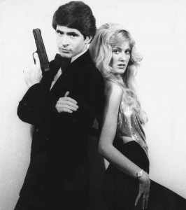 John McCafferty as Lee Neville and Jeri Lee Ott as Pink in Pirromount's Spy Parody "The Spy Who Did It Better" (1979)