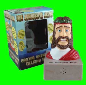 Submissive Jesus toy and box