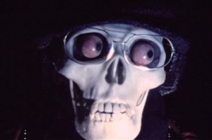 Skull with glasses and eyeballs from Polish Vampire
