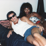 Director Mark Pirro and Actress Darwyn Carson in bed