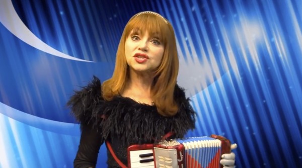 Judy Tenuta and her accordion in Pirromount Web Series "The World Accordion to Judy"