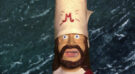 Mohammad head made from the "Submissive Jesus Prayer Answering Talking Head" toy