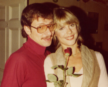 Filmmaker Mark Pirro and early Pirromount actress Jane Jasper circa 1980