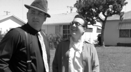 Paul Bunnell and Brandon Wainwright in a scene from Celluloid Soul.